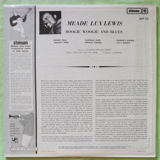 Meade Lux Lewis* : Boogie Woogie And Blues (LP, RE, Red)