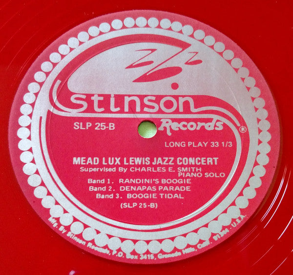Meade Lux Lewis* : Boogie Woogie And Blues (LP, RE, Red)