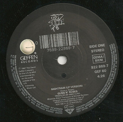 Guns N' Roses : Nightrain (7", Single)