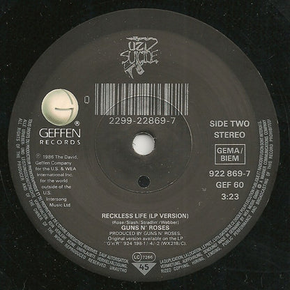 Guns N' Roses : Nightrain (7", Single)