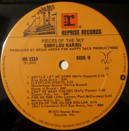 Emmylou Harris : Pieces Of The Sky (LP, Album, Pit)