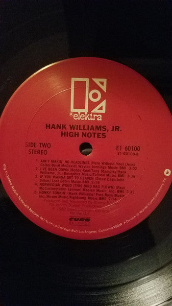 Hank Williams Jr. : High Notes (LP, Album, Club)