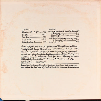 Jimmy L. Webb* : Words And Music (LP, Album, Pit)