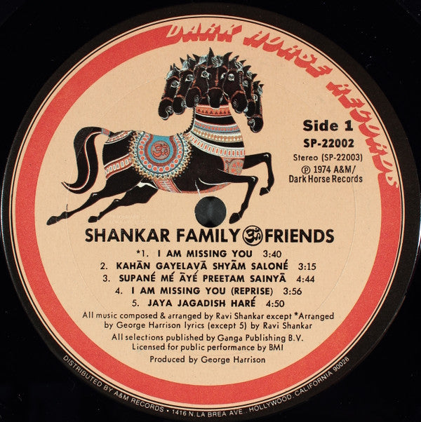 Shankar Family & Friends : Shankar Family ૐ Friends (LP, Album)