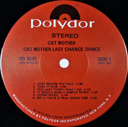 Cat Mother* : Cat Mother Last Chance Dance (LP, Album, Scr)