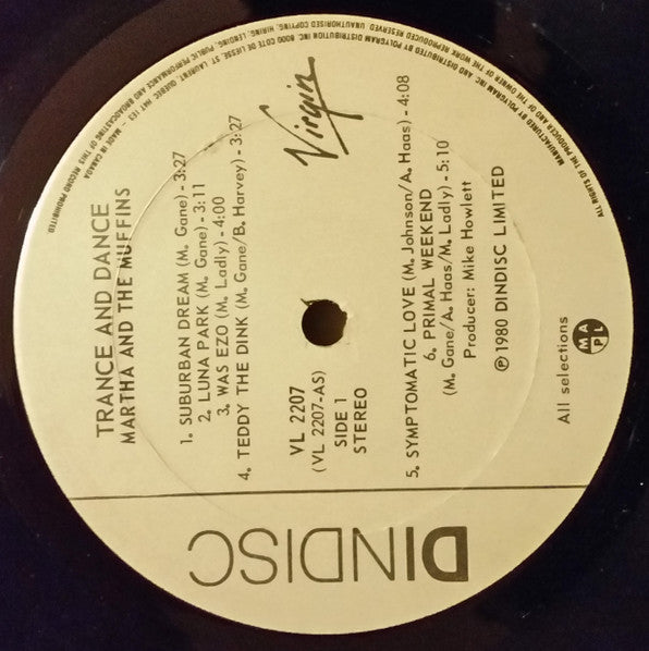 Martha And The Muffins : Trance And Dance (LP, Album)