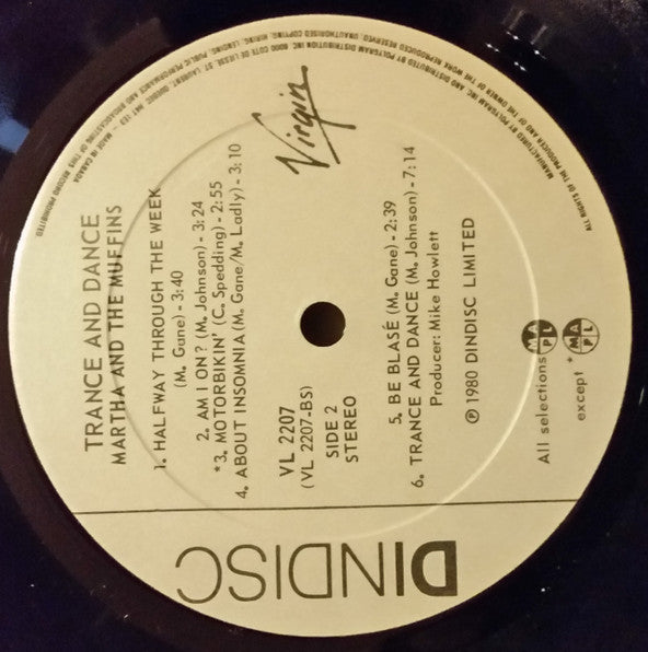 Martha And The Muffins : Trance And Dance (LP, Album)