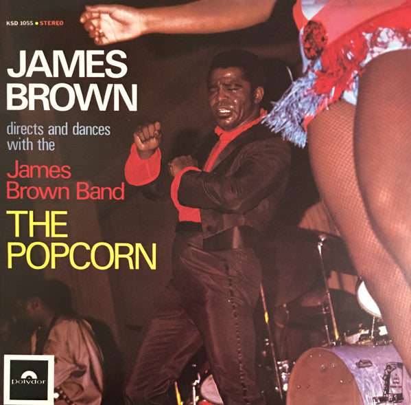 James Brown Directs And Dances With The The James Brown Band : The Popcorn (LP, Album, RE)