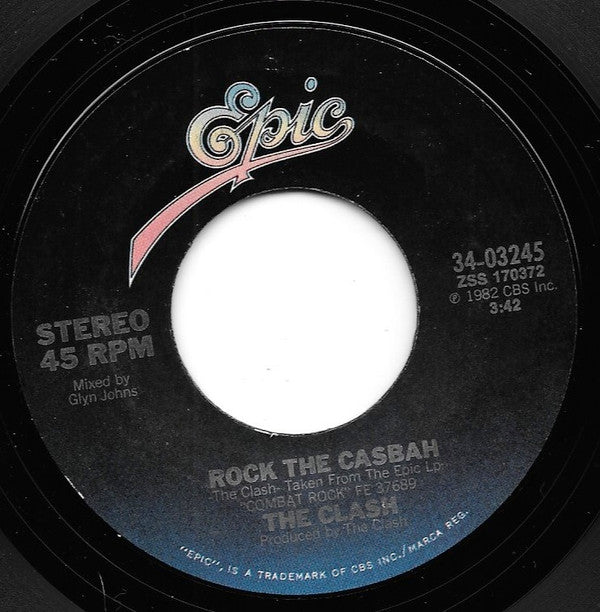 The Clash : Rock The Casbah (7", Single, Styrene, Ter)