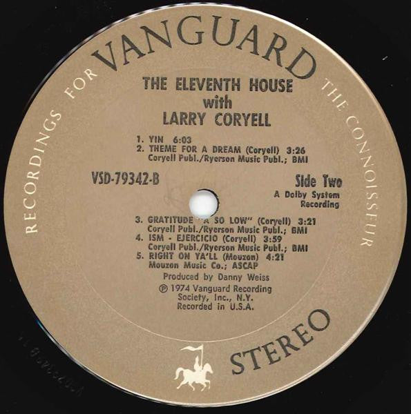 The Eleventh House With Larry Coryell : Introducing The Eleventh House (LP, Album)