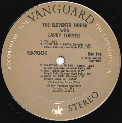 The Eleventh House With Larry Coryell : Introducing The Eleventh House (LP, Album)