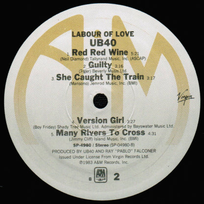 UB40 : Labour Of Love (LP, Album, RM, EMW)