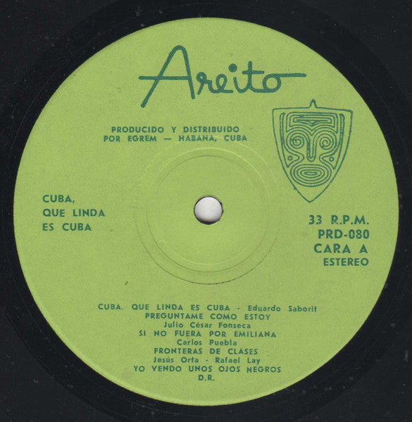 Various : Cuba Que Linda Es Cuba (LP, Comp, Gre)