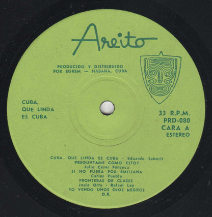 Various : Cuba Que Linda Es Cuba (LP, Comp, Gre)
