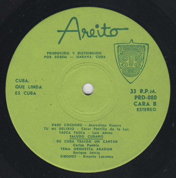 Various : Cuba Que Linda Es Cuba (LP, Comp, Gre)
