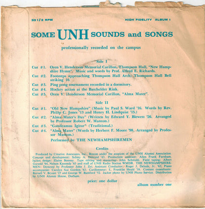 Various : Some UNH Sounds And Songs (7")