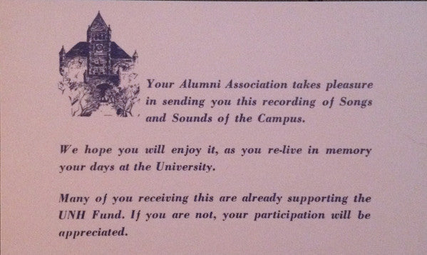 Various : Some UNH Sounds And Songs (7")