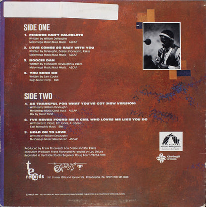 William DeVaughn : Figures Can't Calculate The Love I Have For You (LP, Album)