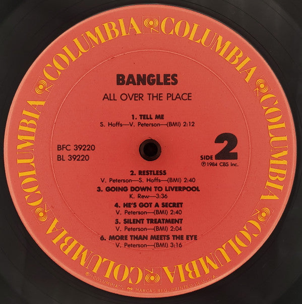 Bangles : All Over The Place (LP, Album, Pit)