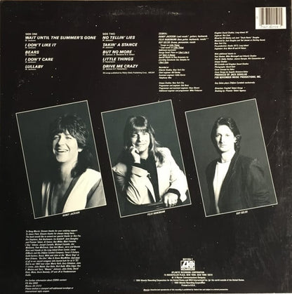 Zebra (8) : No Tellin' Lies (LP, Album, SP )