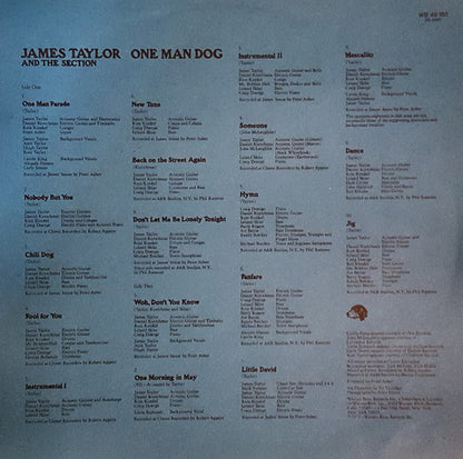 James Taylor (2) : One Man Dog (LP, Album)