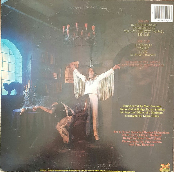 Ozzy Osbourne : Diary Of A Madman (LP, Album, Pit)