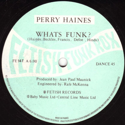 Perry Haines : Whats Funk? (12", Single)