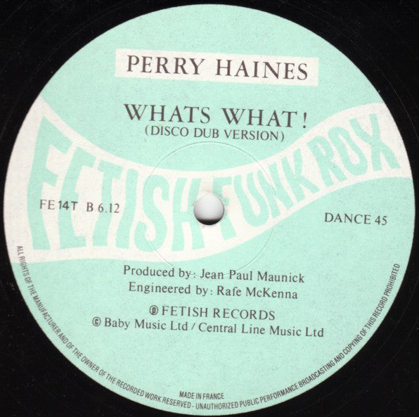 Perry Haines : Whats Funk? (12", Single)