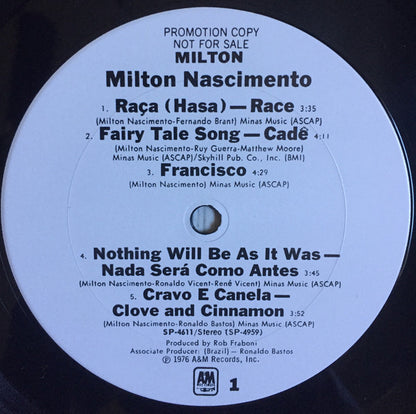Milton Nascimento : Milton (LP, Album, Promo, Gat)