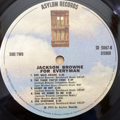 Jackson Browne : For Everyman (LP, Album, Ter)