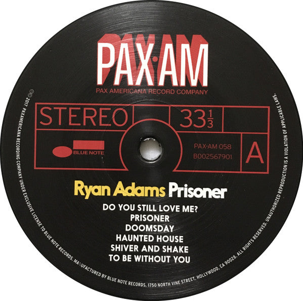 Ryan Adams : Prisoner (LP, Album)
