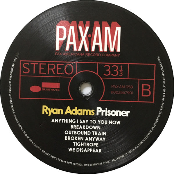 Ryan Adams : Prisoner (LP, Album)