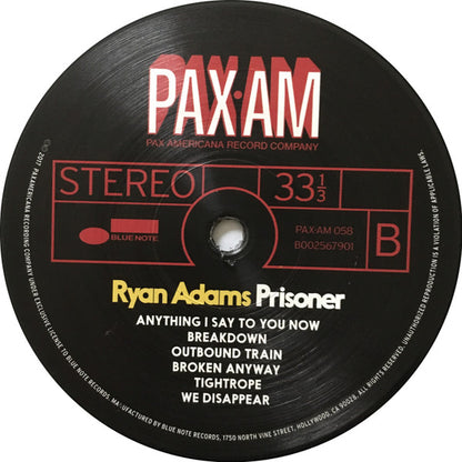 Ryan Adams : Prisoner (LP, Album)