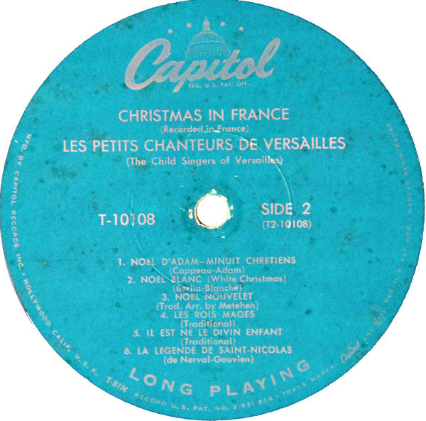 Les Petits Chanteurs De Versailles : Christmas In France (LP, Album, Mono, Scr)