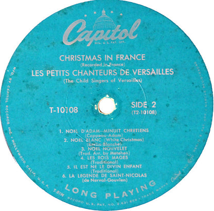 Les Petits Chanteurs De Versailles : Christmas In France (LP, Album, Mono, Scr)