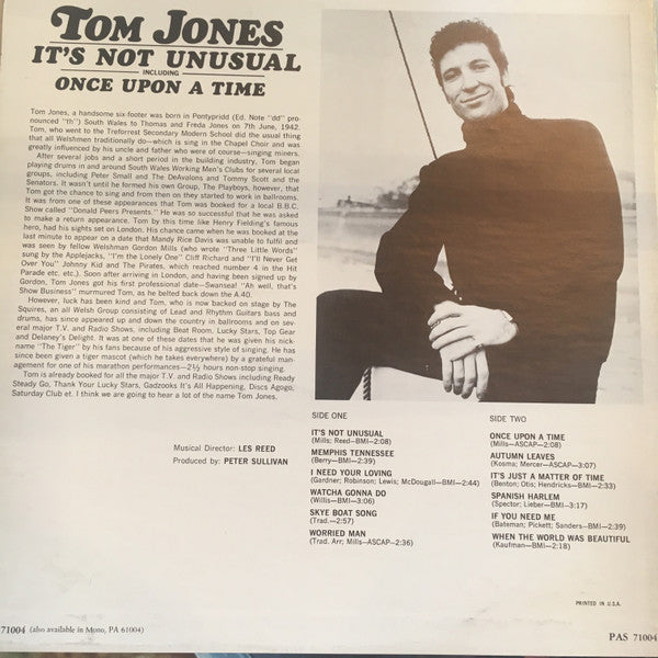 Tom Jones : It's Not Unusual (LP, Album)