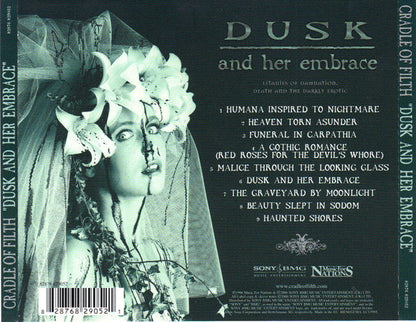Cradle Of Filth : Dusk And Her Embrace (CD, Album, RE)
