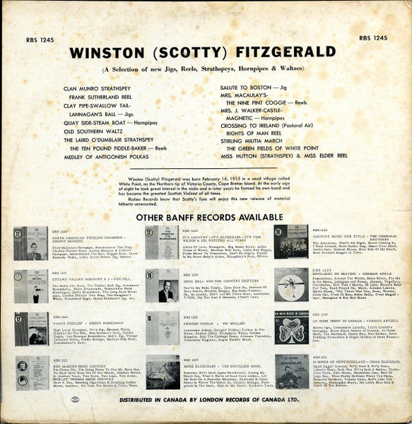 Winston Fitzgerald : Winston (Scotty) Fitzgerald (LP, Album)