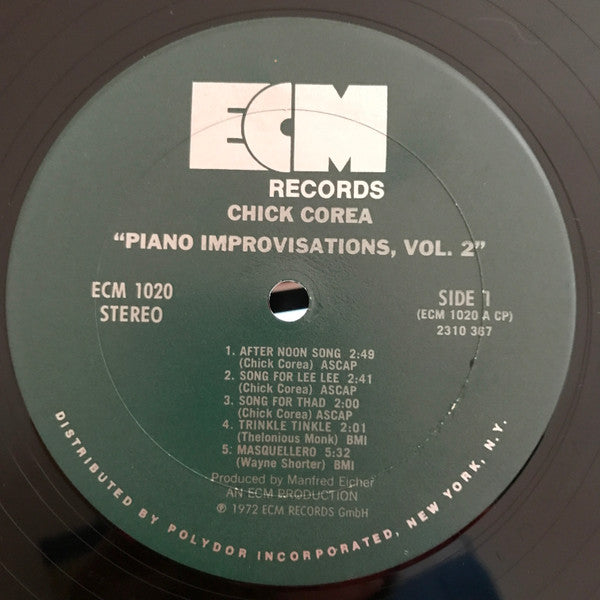 Chick Corea : Piano Improvisations, Vol. 2 (LP)