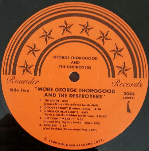 George Thorogood & The Destroyers : More George Thorogood And The Destroyers (LP, Album, Eur)