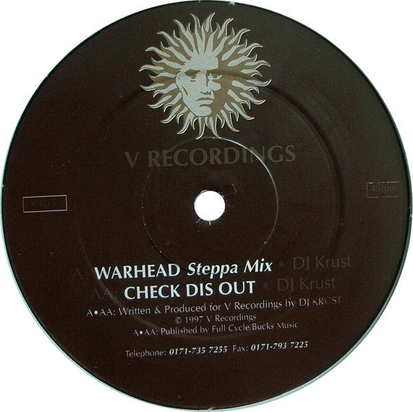 Buy DJ Krust* : Warhead (Steppa Mix) / Check Dis Out (12