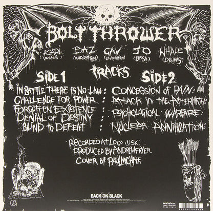 Bolt Thrower : In Battle There Is No Law! (LP, Album, RE, Gat)
