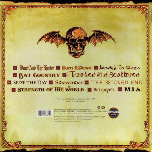 Avenged Sevenfold : City Of Evil (2xLP, Album, RE)