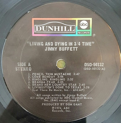 Jimmy Buffett : Living And Dying In 3/4 Time (LP, Album, Pit)