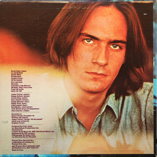 James Taylor (2) : Sweet Baby James  (LP, Album, Pit)