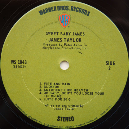 James Taylor (2) : Sweet Baby James  (LP, Album, Pit)