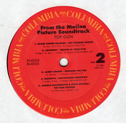 Various : Top Gun (Original Motion Picture Soundtrack) (LP, Album, Car)