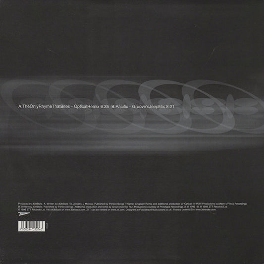 MC Tunes vs. 808state* : The Only Rhyme That Bites 99 (12")