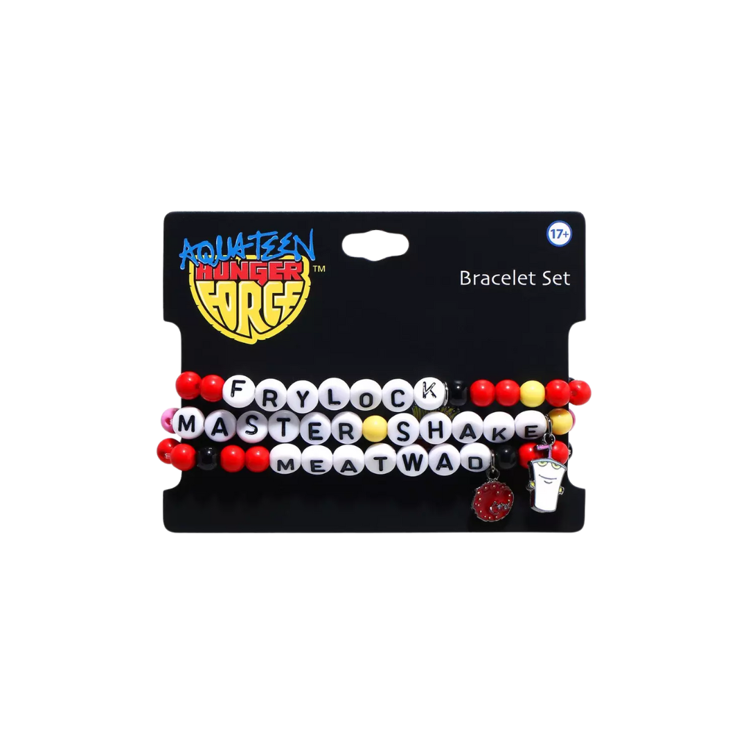 Aqua Teen Hunger Force Beaded Bracelet Set