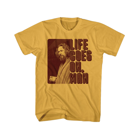 Big Lebowski Life Goes On, Man T-Shirt